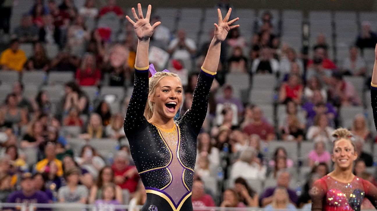 Gymnast Livvy Dunne returning to champion LSU for fifth season - ESPN