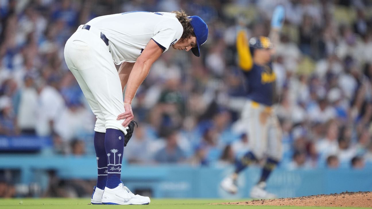 Dodgers place Glasnow on 15-day injured record