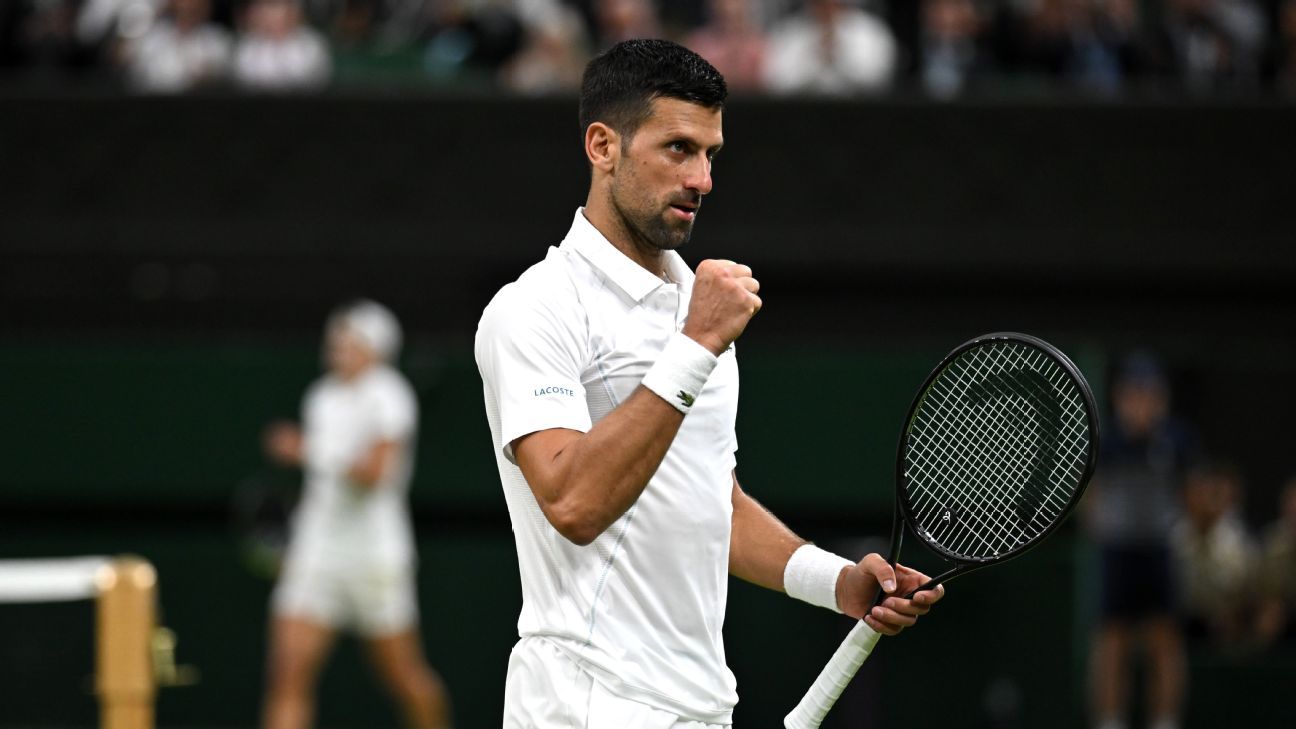 Djokovic dépasse Musetti, se qualifie pour la 10e finale à Wimbledon et prend sa « revanche » contre Alcaraz