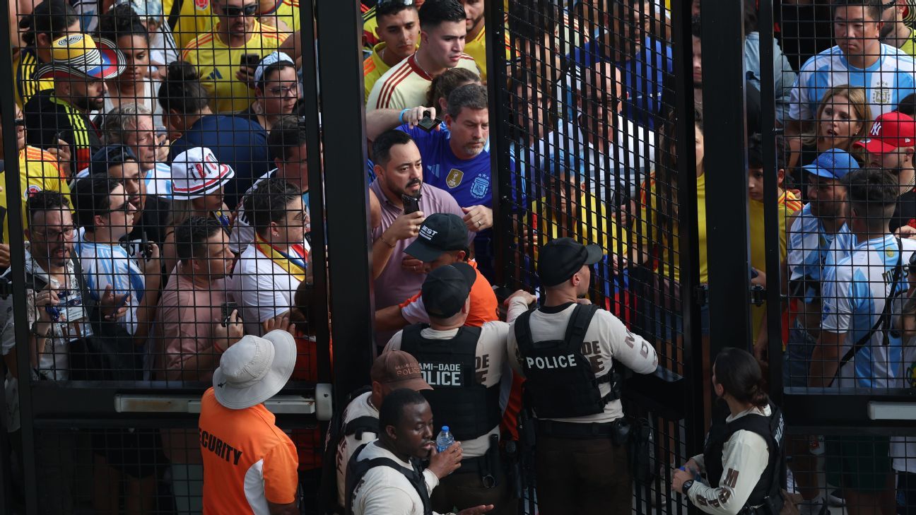 Copa América final start delayed after fans rush gates ESPN