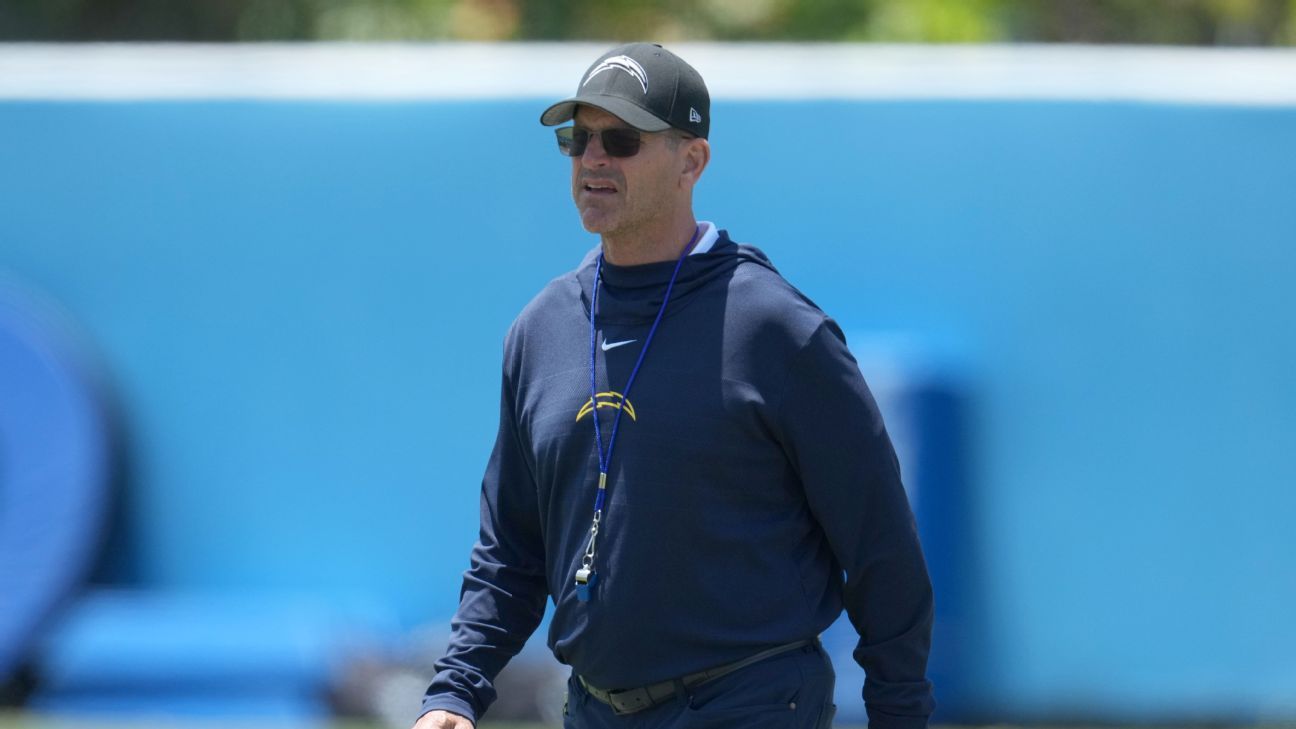 Harbaugh’s first Chargers camp ‘like being born’