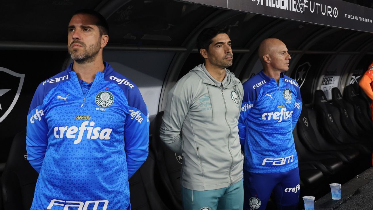 Abel critica arbitragem e minimiza rivalidade em jogo entre Botafogo e Palmeiras.