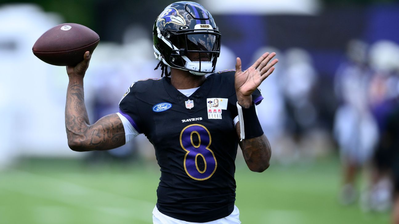 QB Jackson energizes Ravens in 1st full practice