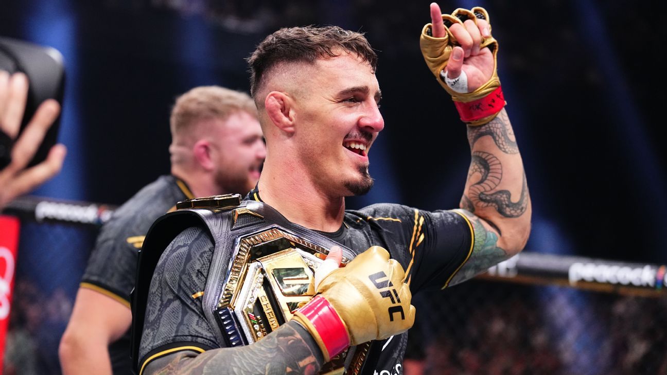 Aspinall detona categoria dos pesados no UFC e reage a anúncio de Alex Potan x Ciryl Gane: 'A divisão está na m****'