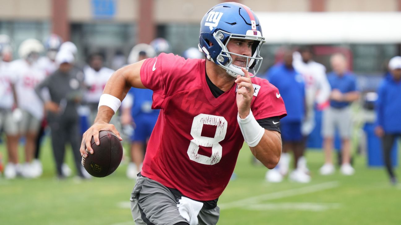 QB Jones incites scuffle at Giants-Lions practice