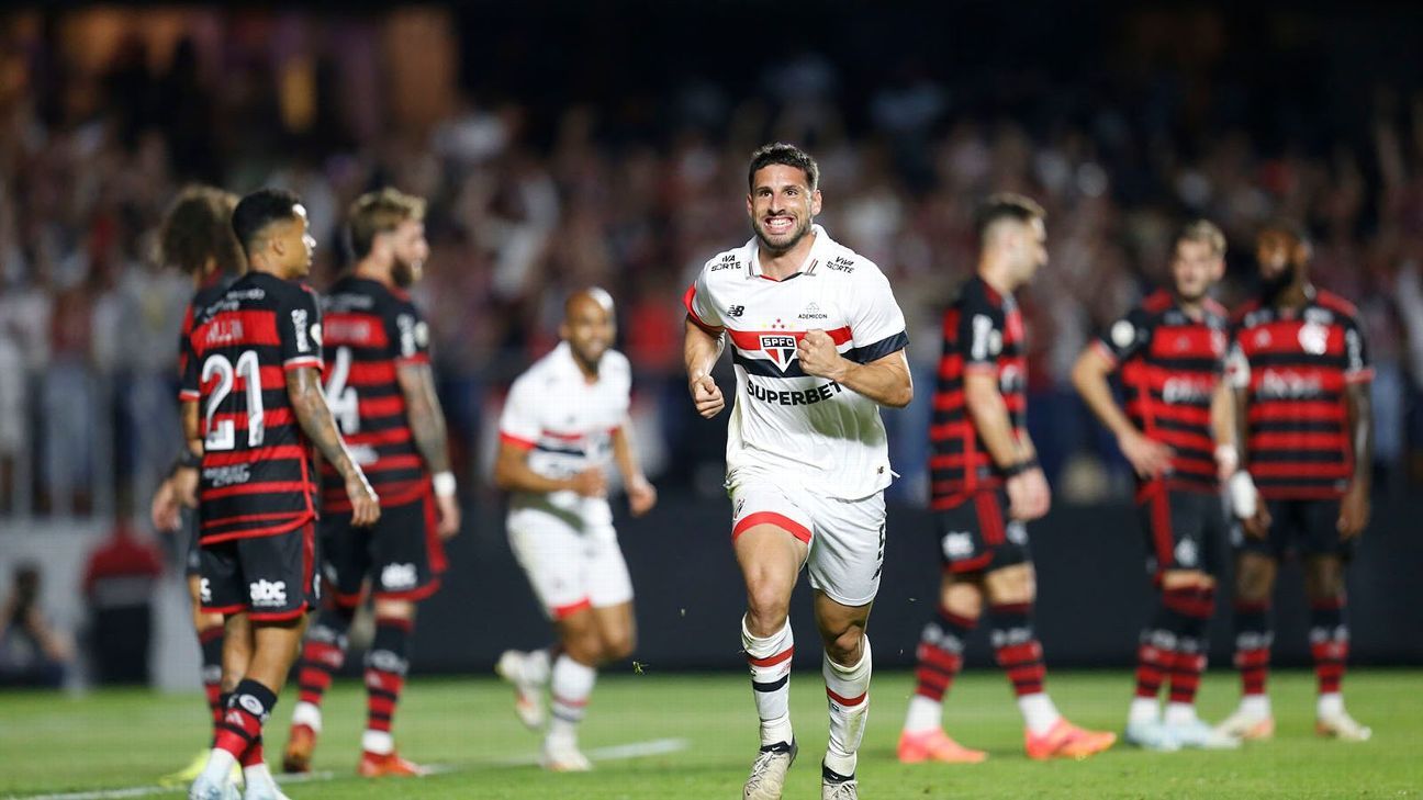 São Paulo usa Calleri para provocar Flamengo após vitória no Brasileirão