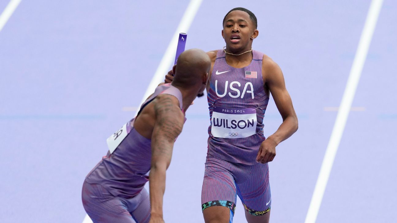 U.S. 4x400 relay team advances in Quincy Wilson's 1st Olympics race ESPN