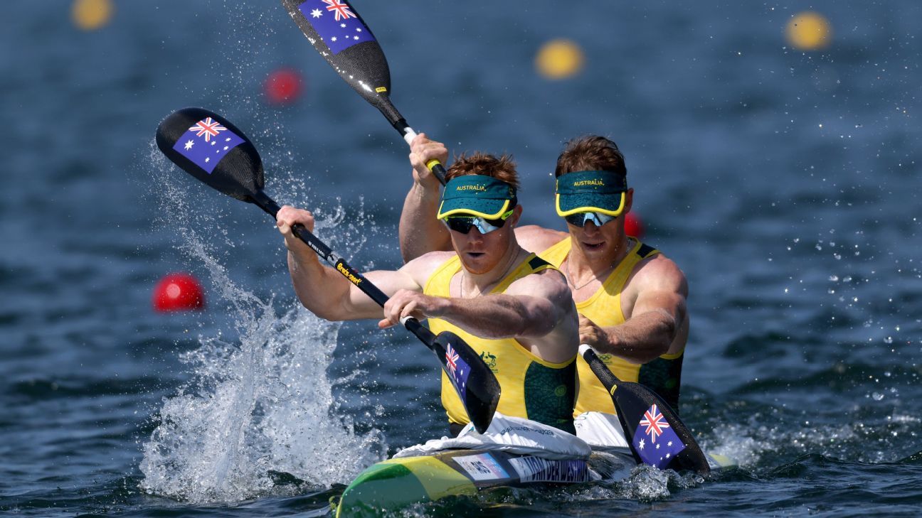 2024 Olympic Games in Paris: Tom Green and Jean van der Westhuyzen win bronze in the men’s K2 500 m