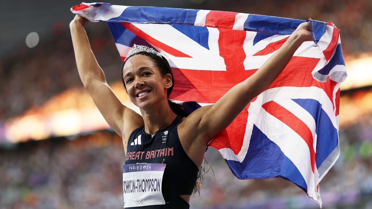 Olympics 2024 Katarina JohnsonThompson wins heptathlon silver ESPN