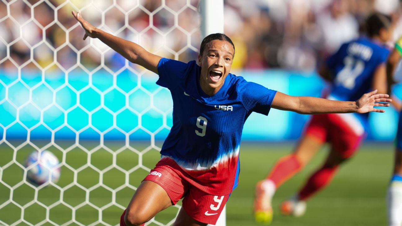Quem é a americana que foi a algoz da seleção brasileira de futebol feminino nas Olimpíadas de Paris - ESPN