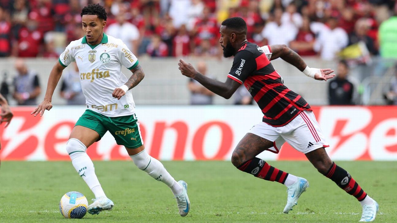 Garoto de 18 anos se destaca em empate entre Palmeiras e Flamengo.