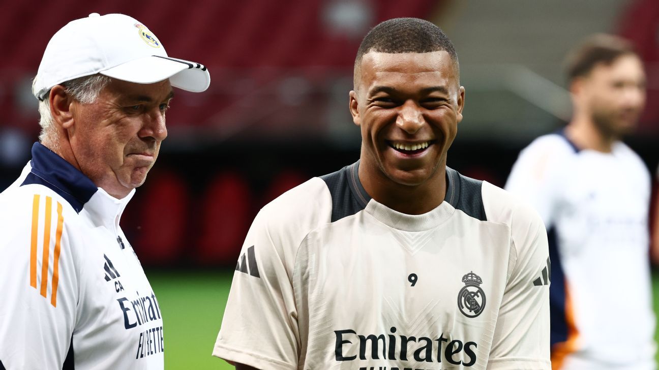 Ancelotti: Mbappé set for UEFA Super Cup debut