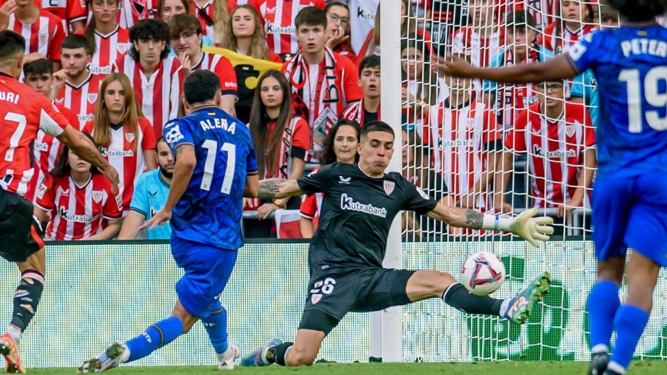 Mexican Alex Padilla makes a good debut with Athletic in LaLiga