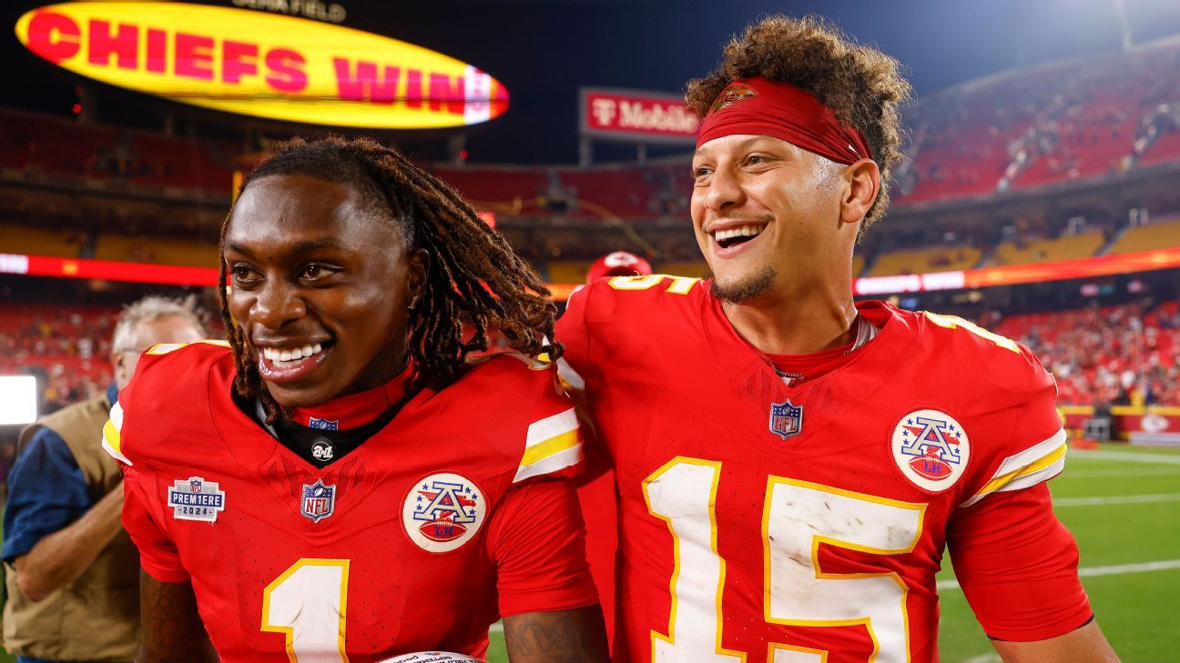 Chiefs’ Patrick Mahomes praises Xavier Worthy’s impact in his NFL debut