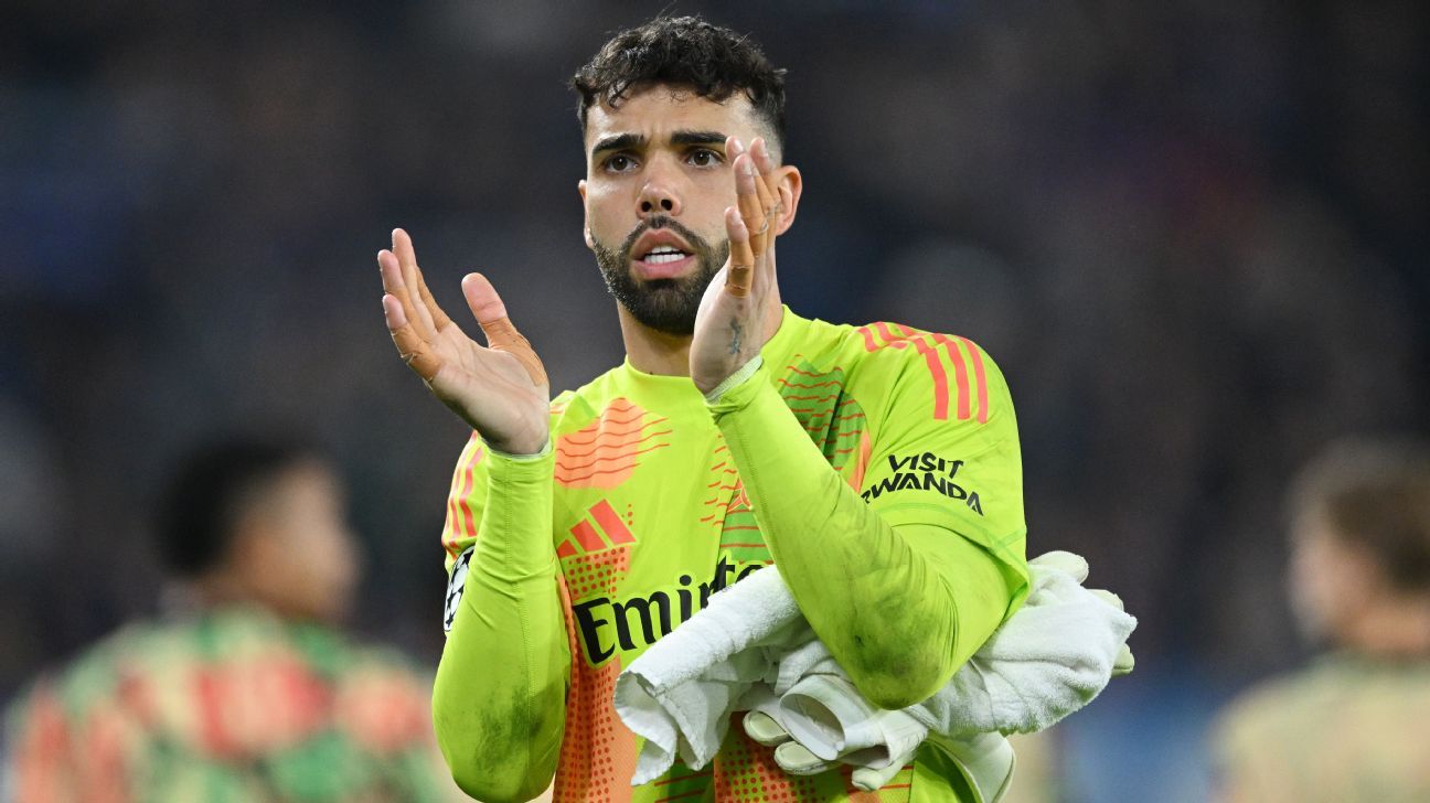 Arsenal's David Raya hailed for stunning double save: 'He's a cat' - ESPN