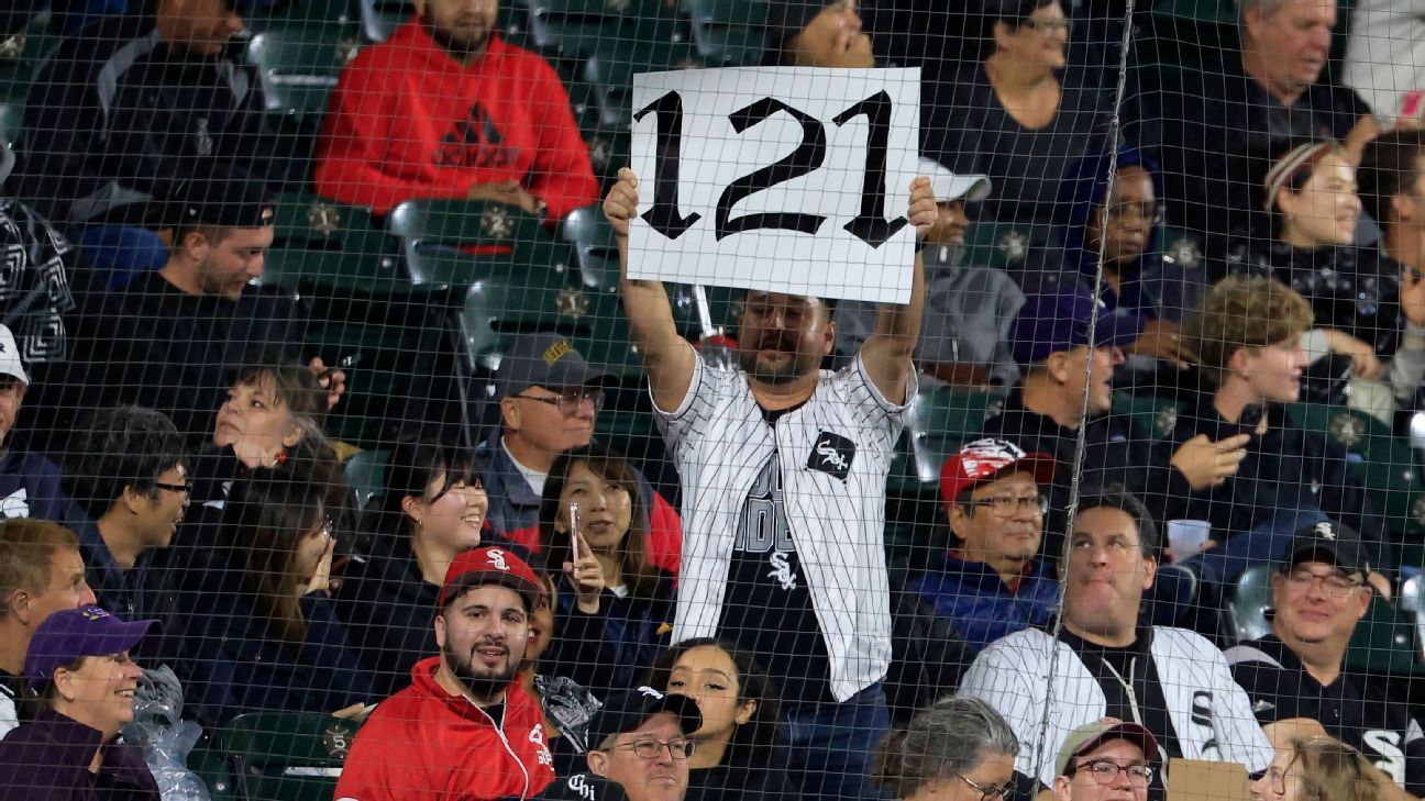 121 losses?! 12 numbers behind 2024 White Sox's MLB record - ESPN