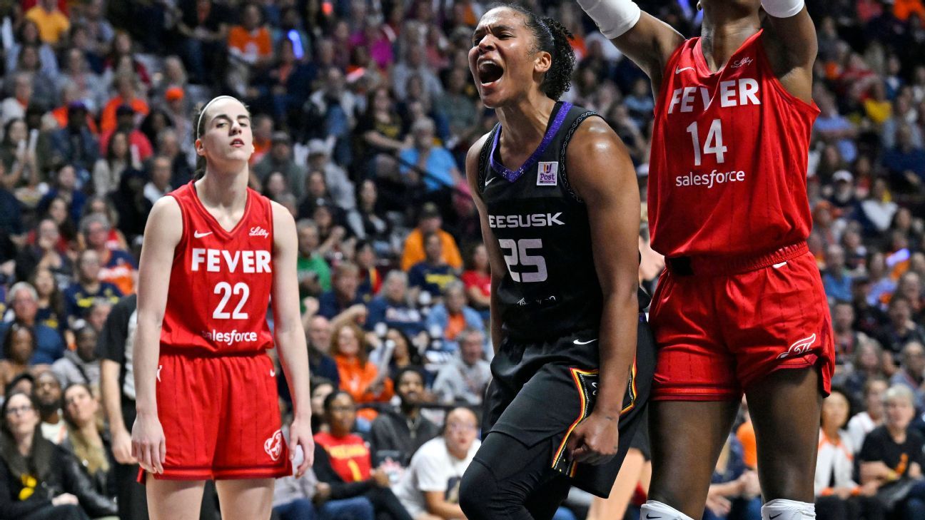 Sun defeats Caitlin Clark and Fever to reach WNBA semifinals