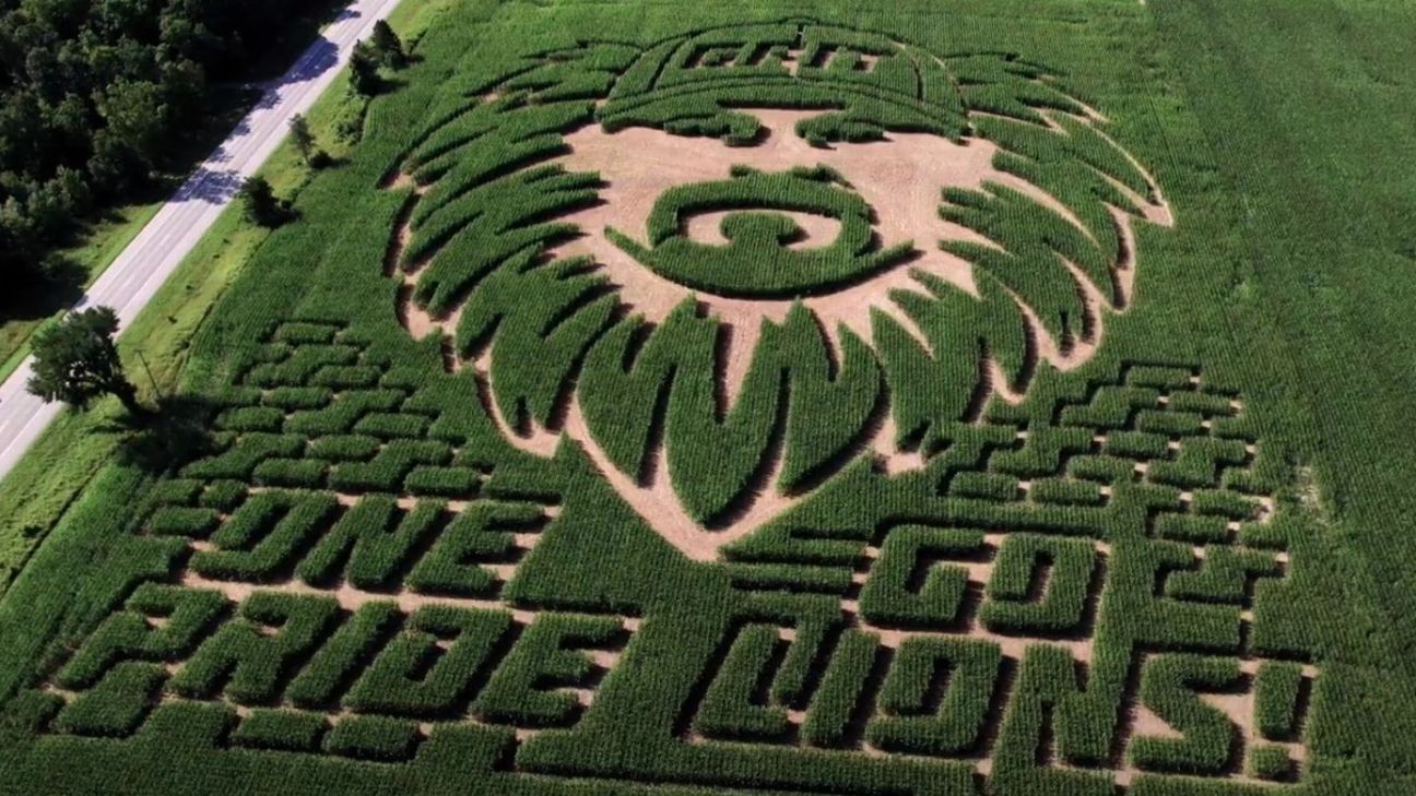 Midwest corn mazes honor Dan Campbell and Caitlin Clark ESPN