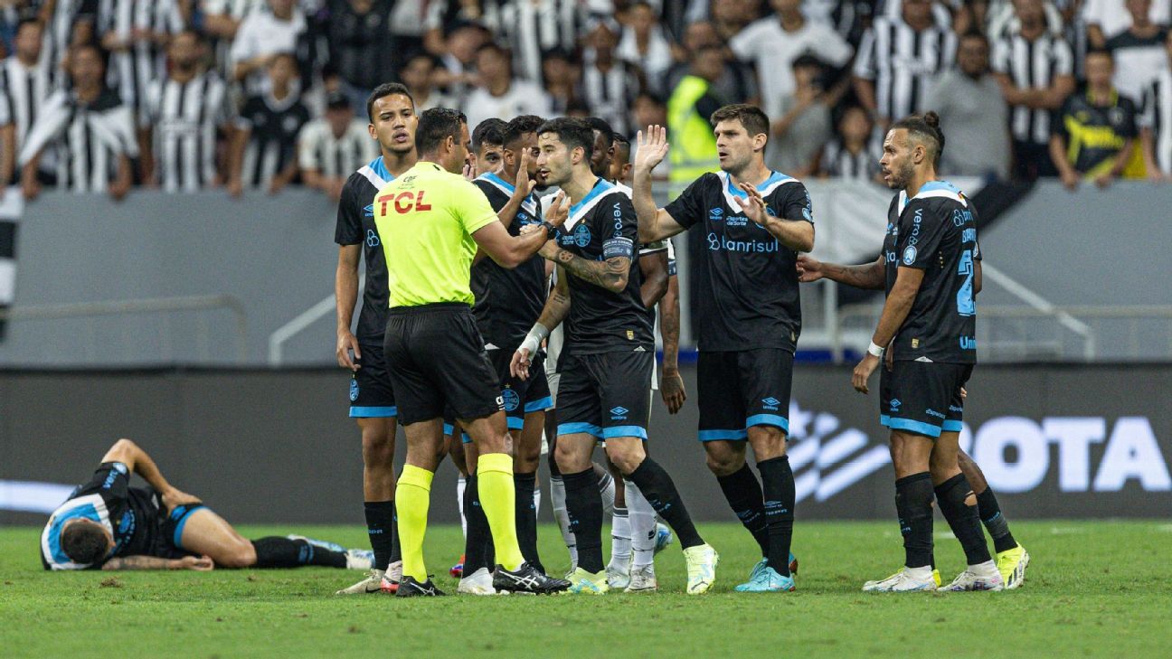 Vice do Grêmio critica arbitragem, jogador do Botafogo e ironiza dossiê de Textor.