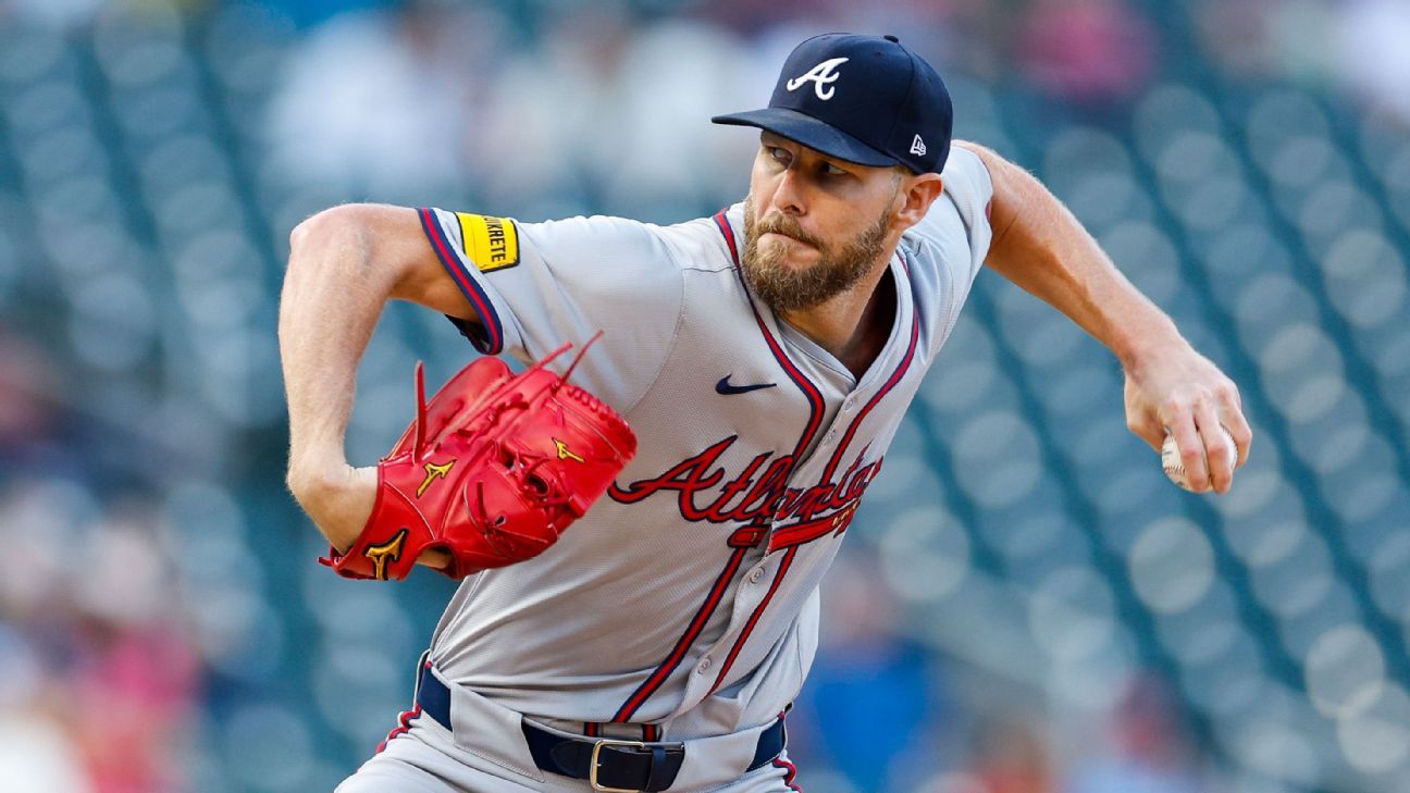 Ás do Braves, Chris Sale (espasmos nas costas) late scratch vs.
 #ÚltimasNotícias