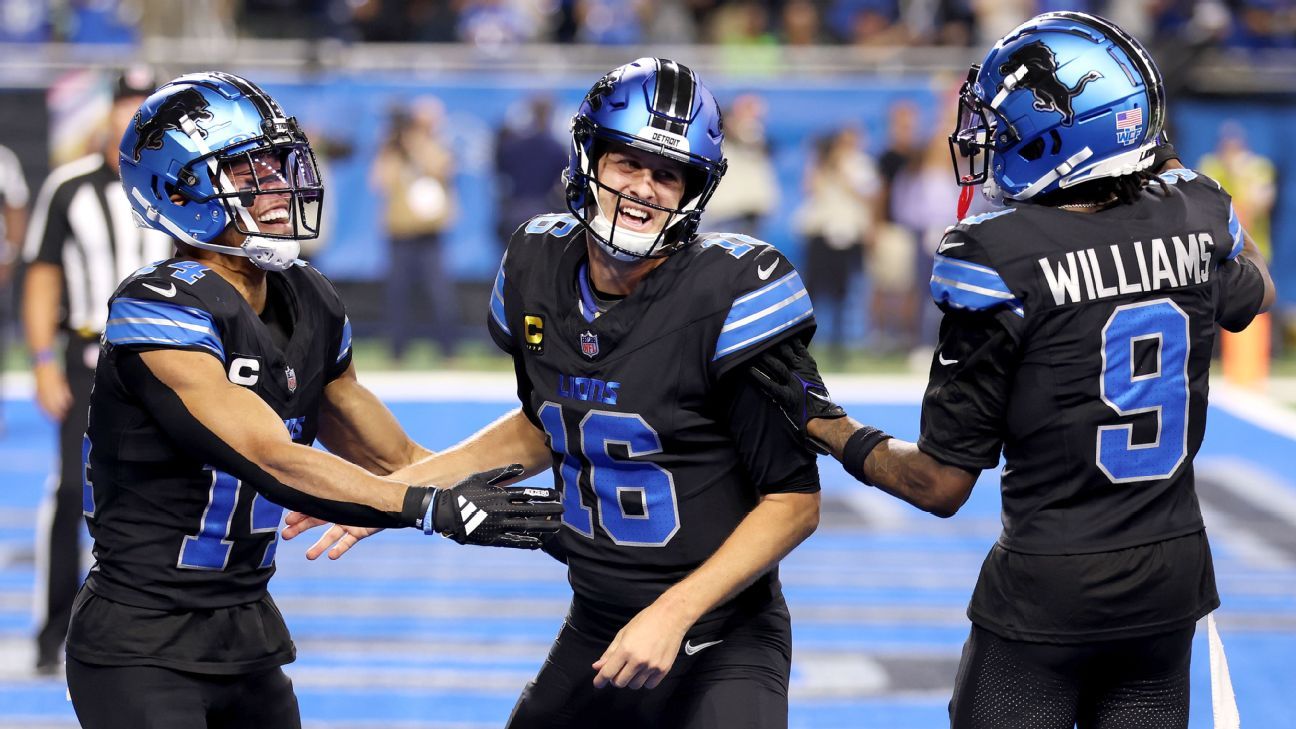 The Lions’ Campbell makes amends and gives Goff the game ball for the record