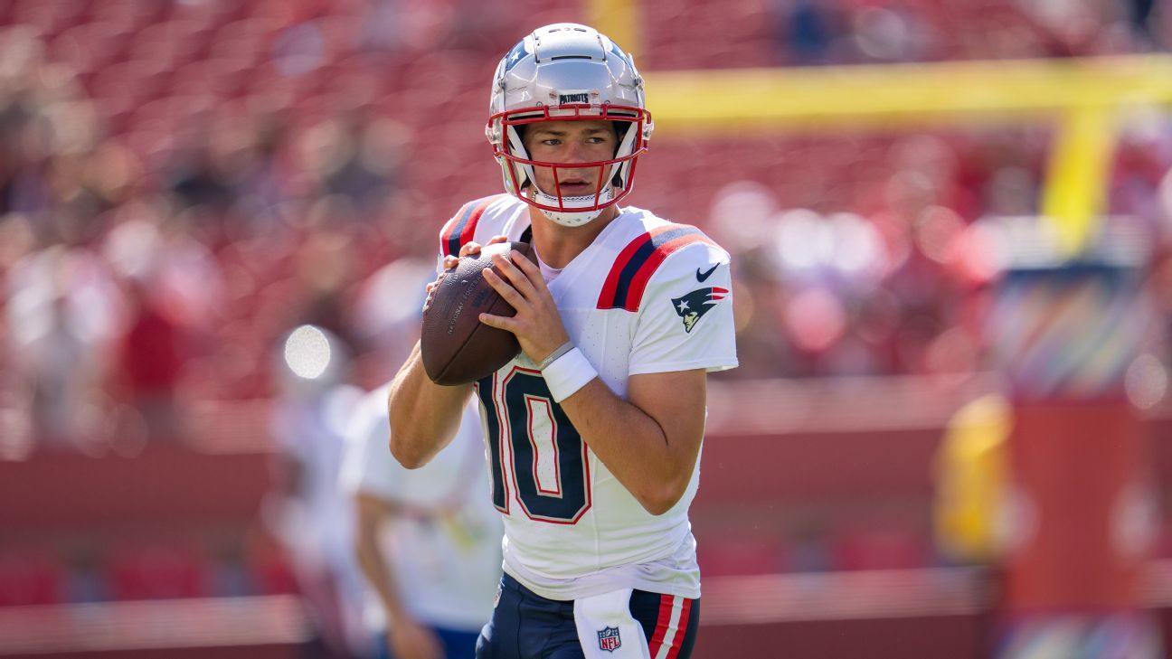 Source: The Patriots plan to start rookie QB Drake Maye against the Texans