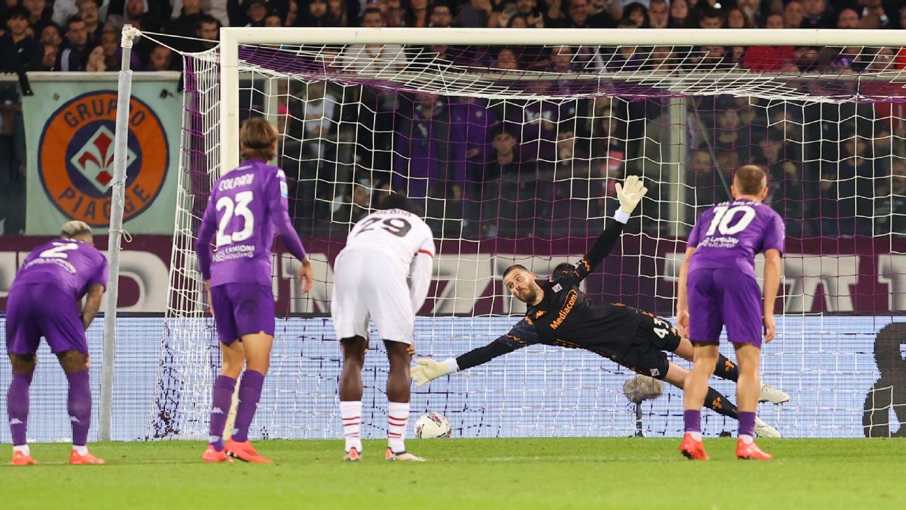 David De Gea, Fiorentina’s hero against Milan with two fundamental saves