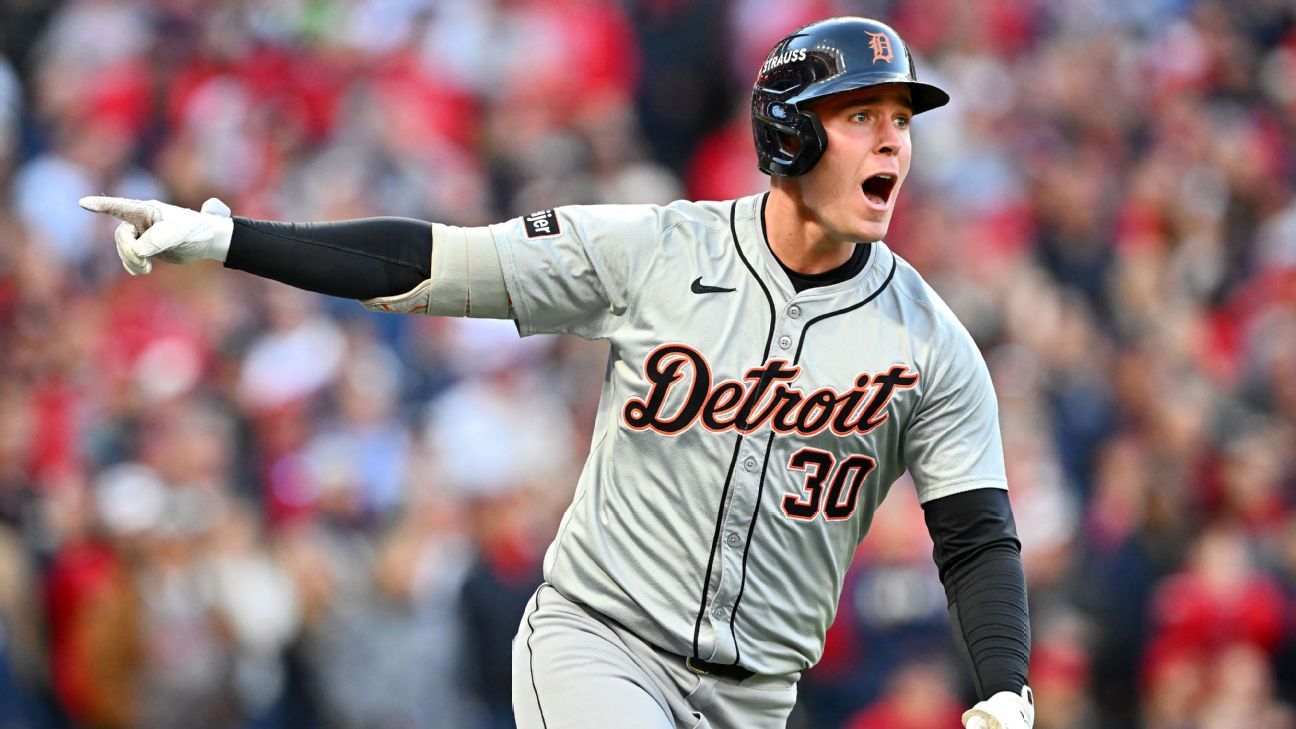 Tigers slugger Kerry Carpenter’s ALDS G5 status is unclear