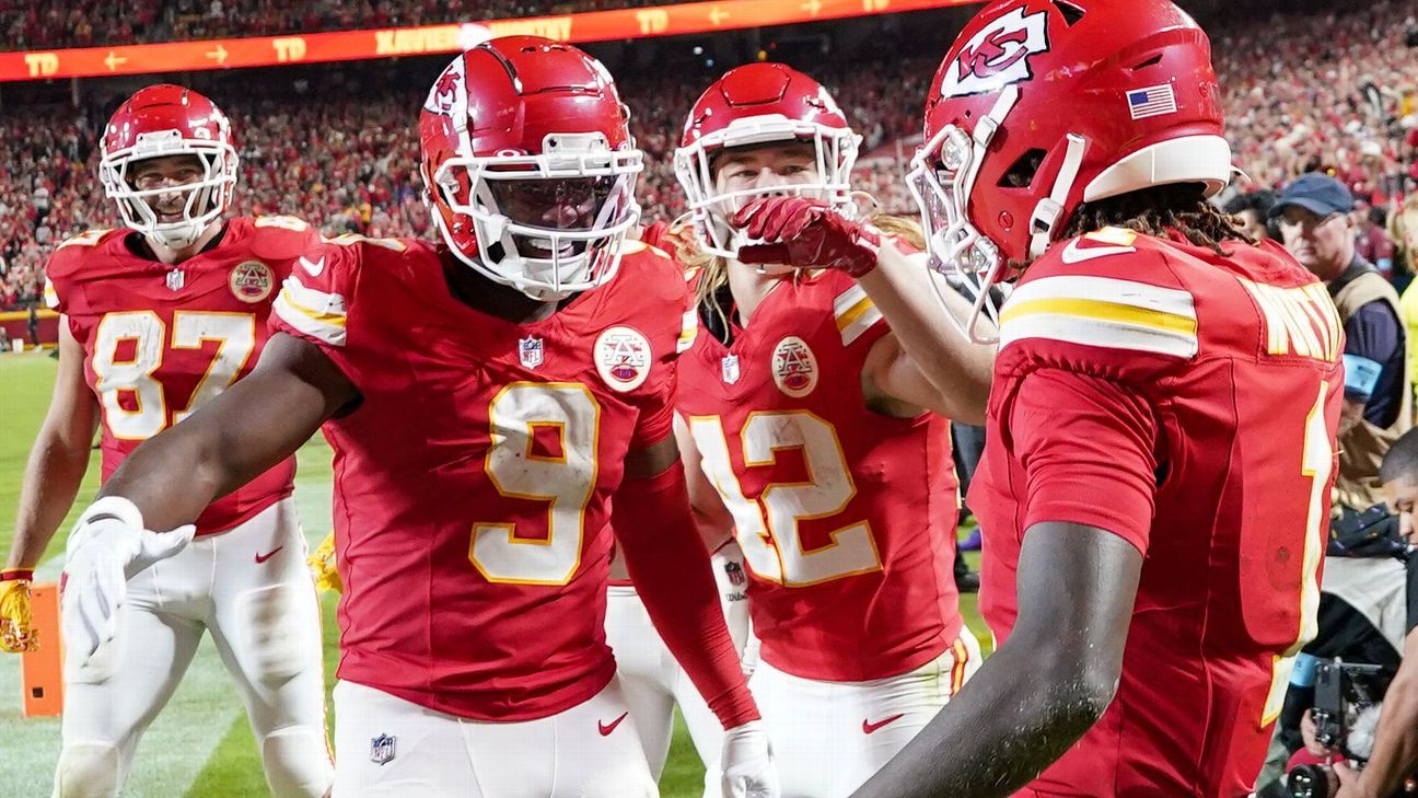 JuJu Smith-Schuster et Kareem Hunt clés de la victoire des Chiefs de Kansas City