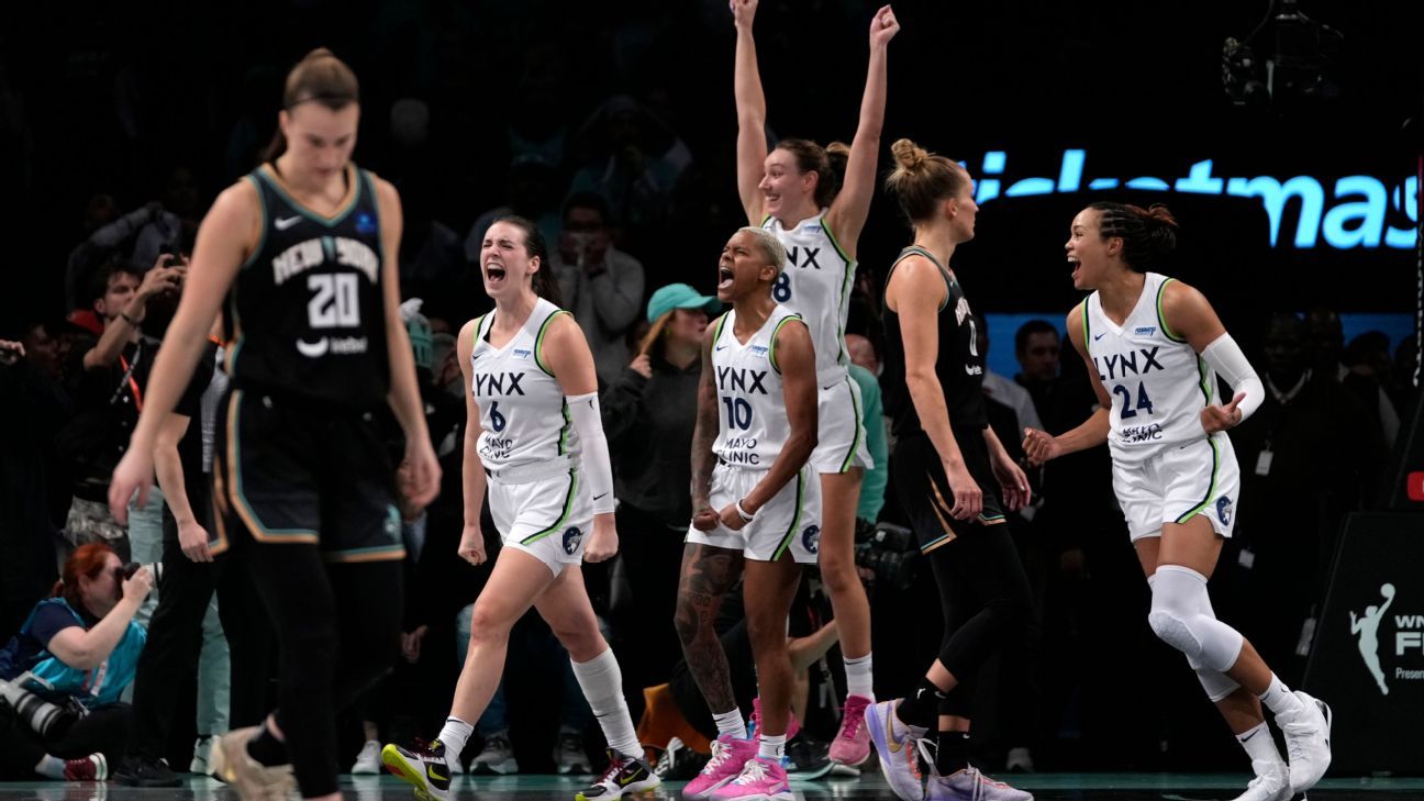 Lynx celebrates its biggest comeback in the WNBA Finals with G1 win against Liberty