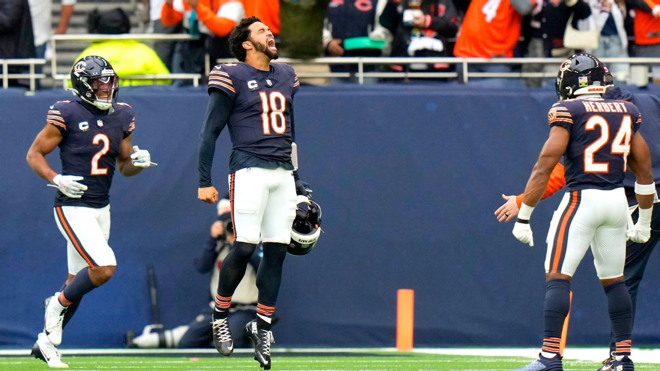 NFL Week 6 big questions, takeaways: Bears’ Caleb Williams throws 4 TDs as Jags fall to 1-5