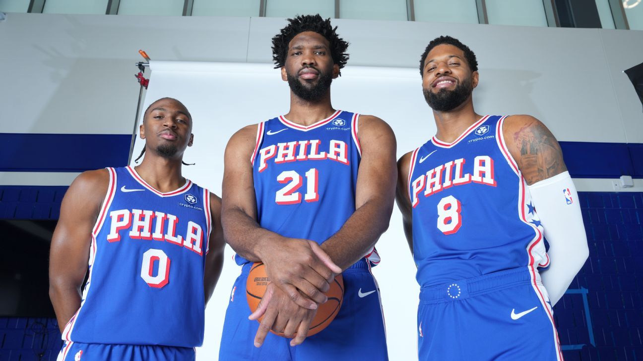 The 76ers are ruling out Joel Embiid for a week and delaying Paul George’s debut