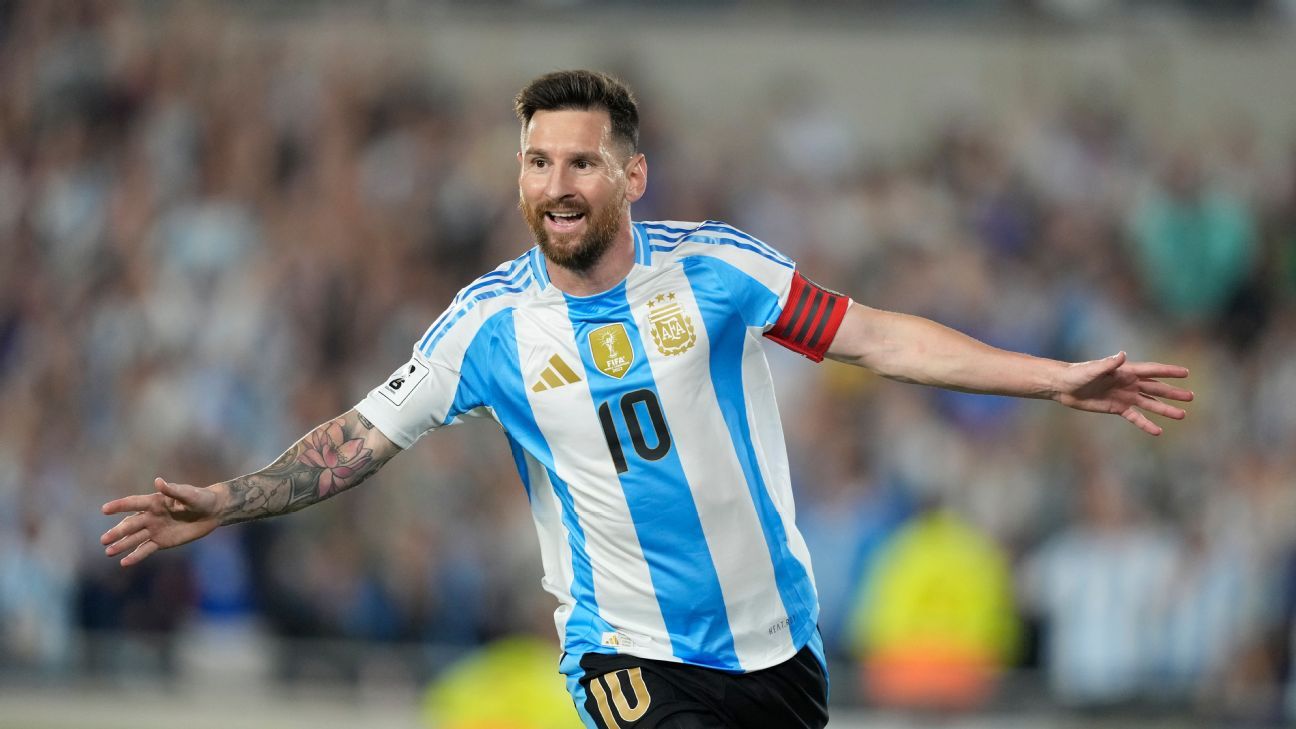 Lionel Messi shone with three goals and two assists in Argentina’s win