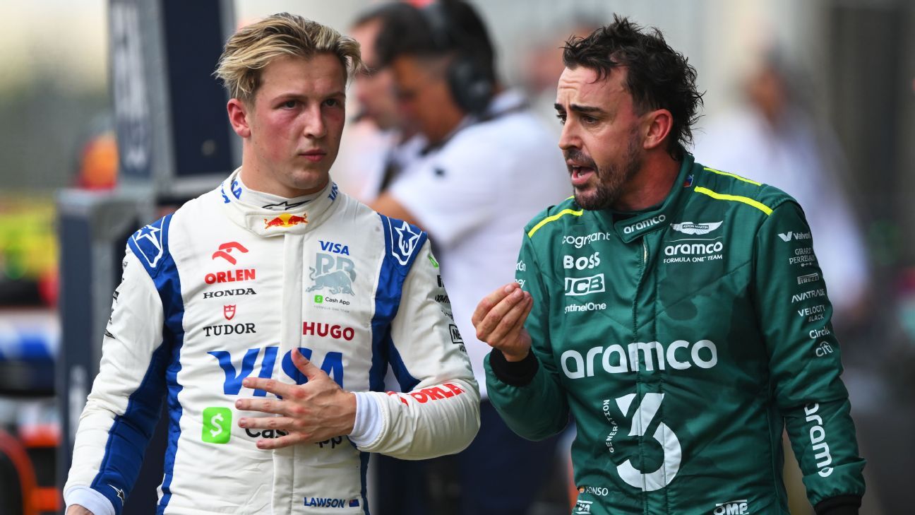 U.S. GP Liam Lawson puzzled by Fernando Alonso's anger after sprint