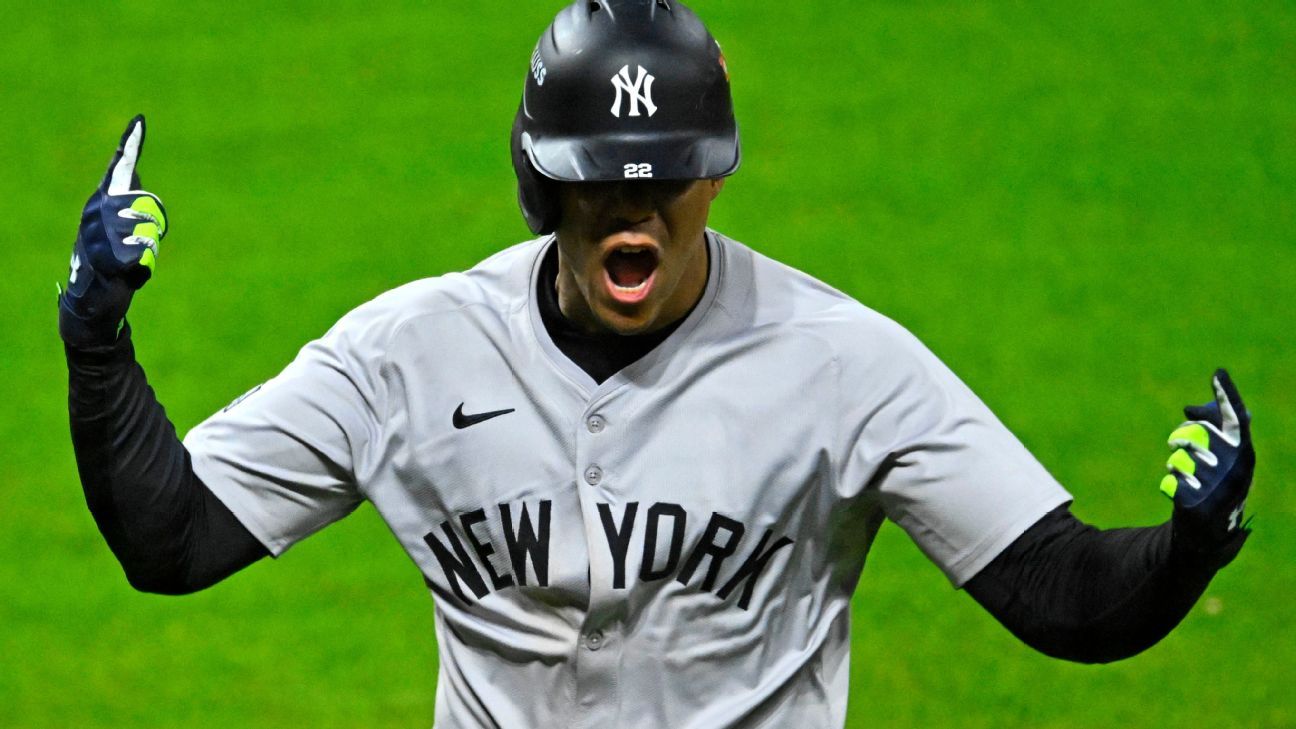 Soto powers Yanks to 1st World Series since '09