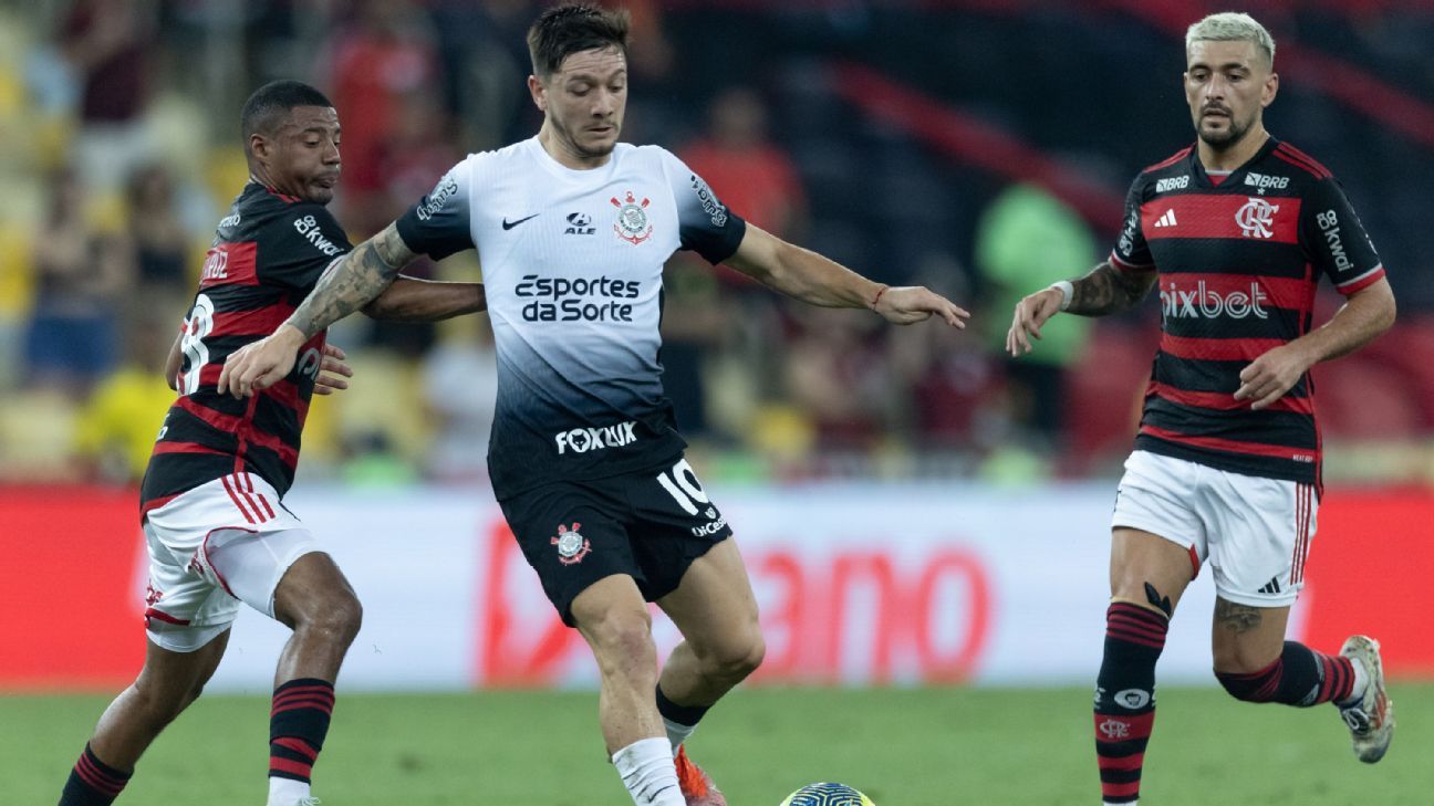 Corinthians e Flamengo divulgam escalações para semifinal da Copa do Brasil