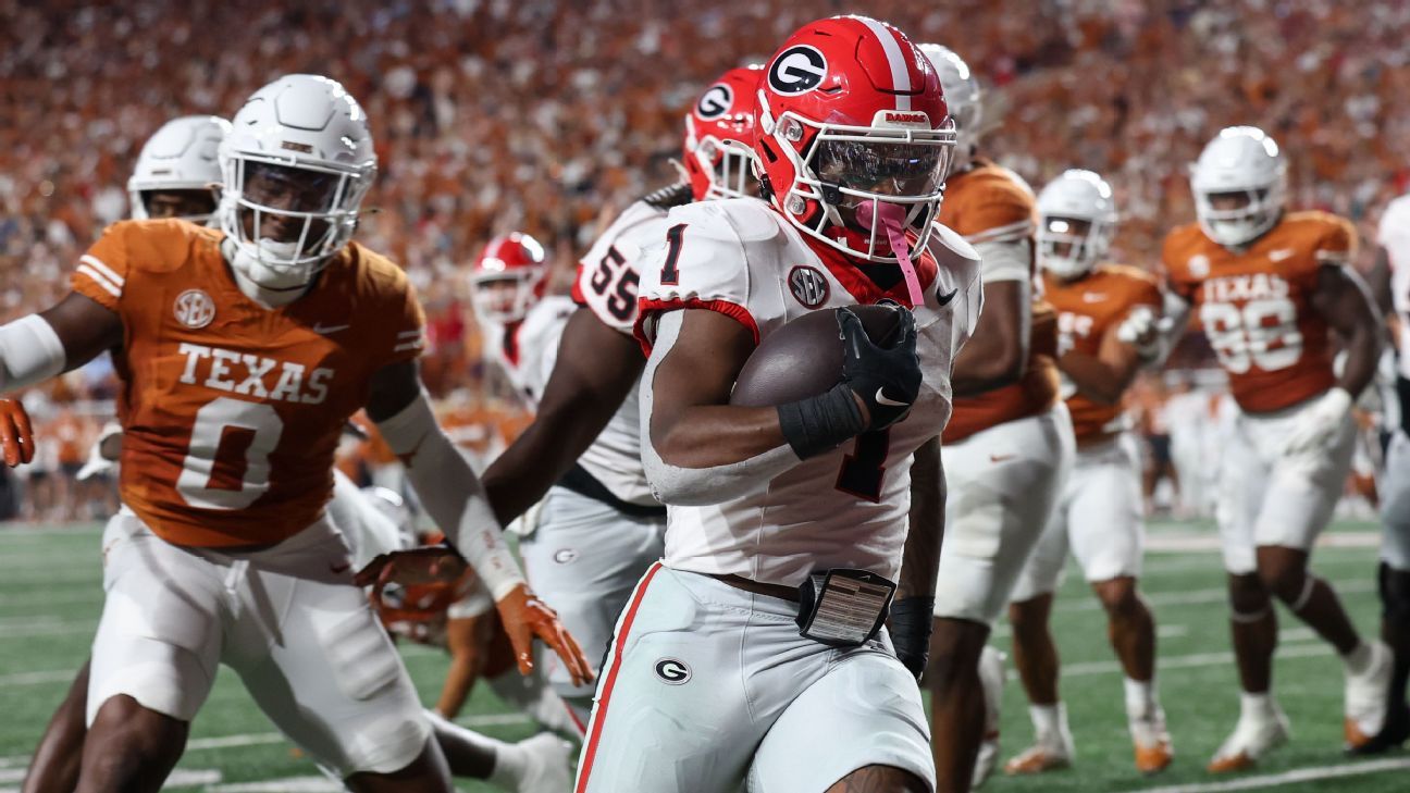 Georgia leading rusher Etienne ruled out vs. Vols