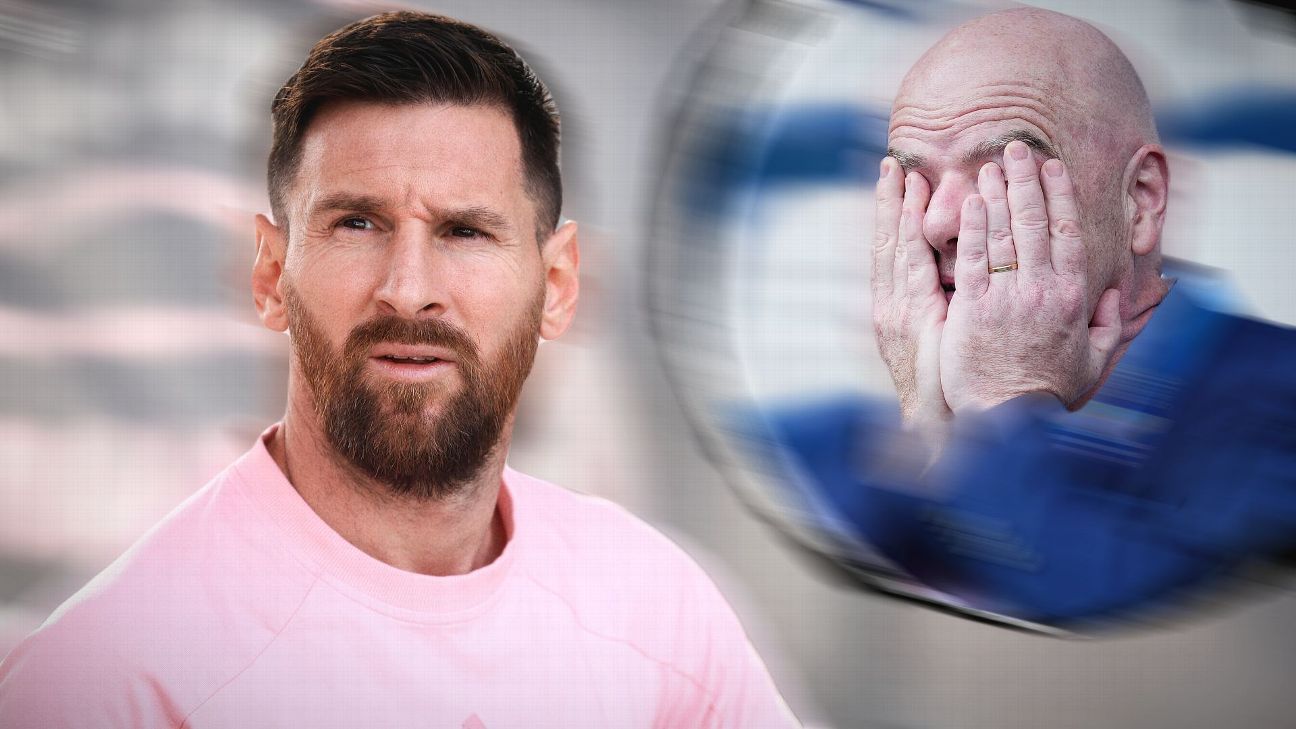 Inter Miami de Messi é criticado por site americano: falta de desempenho no Mundial.