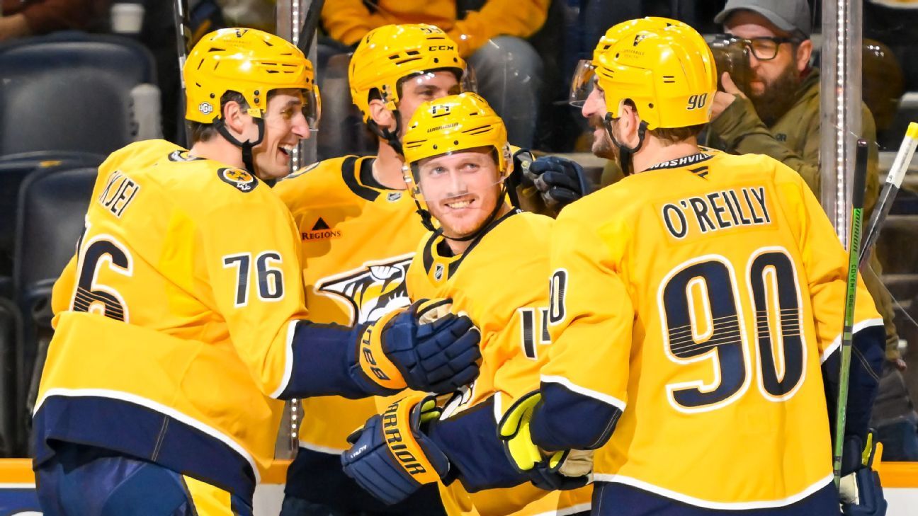 New-look Preds finally post 1st win in 6th game