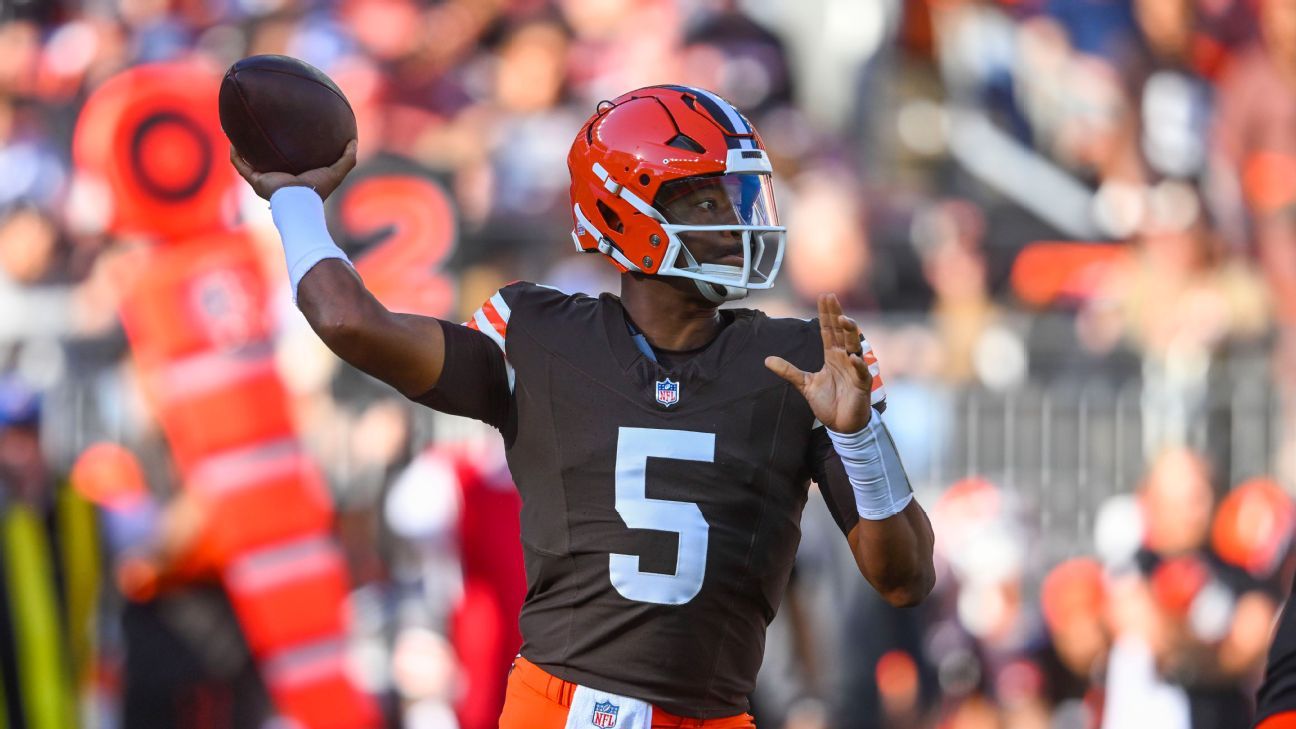 Jameis Winston starts against the Ravens; Ken Dorsey will call the Browns’ plays