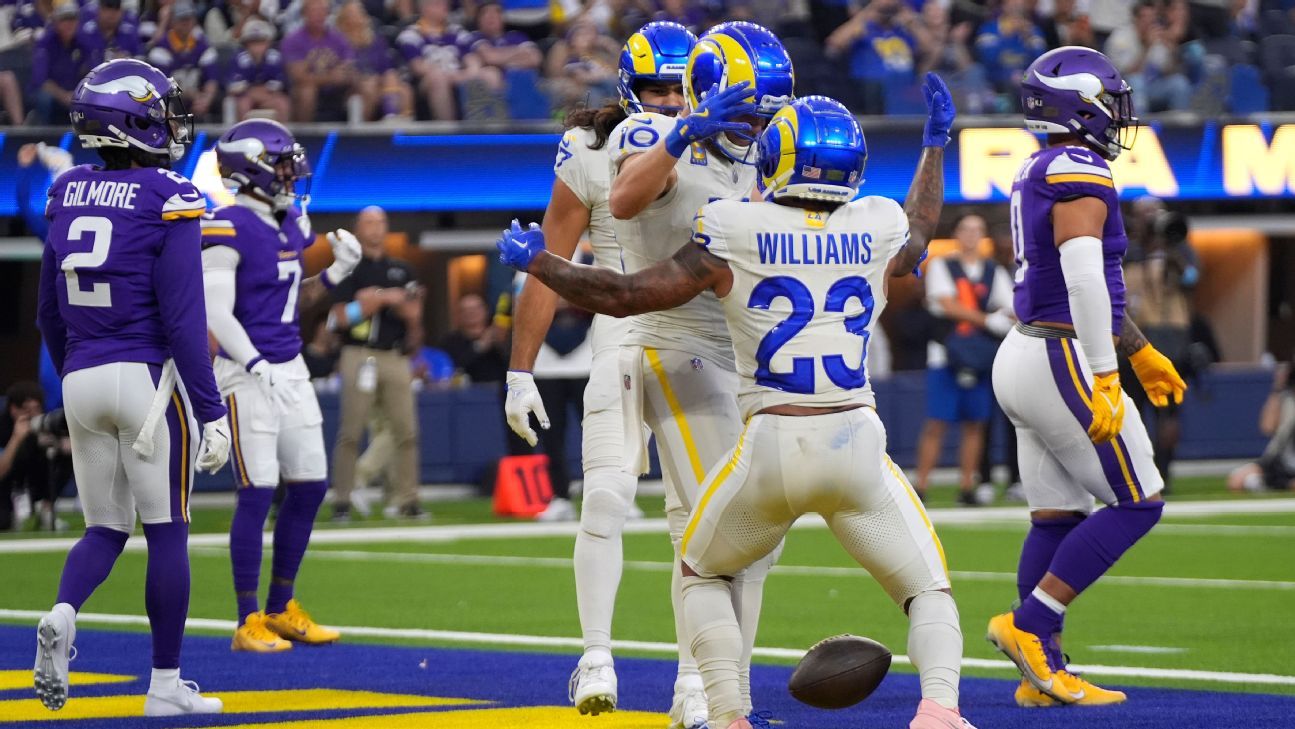 Rams answer Vikings with Kyren Williams TD