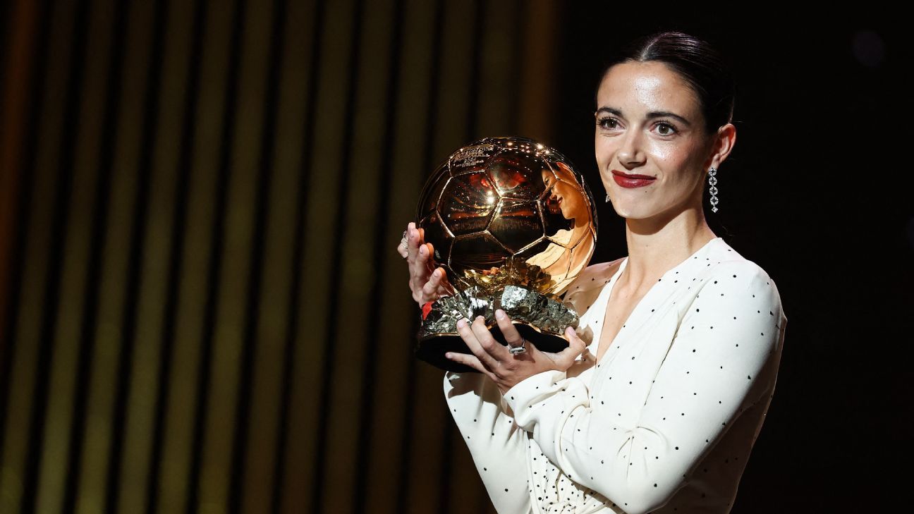 Bonmatí wins second straight Ballon d’Or Féminin