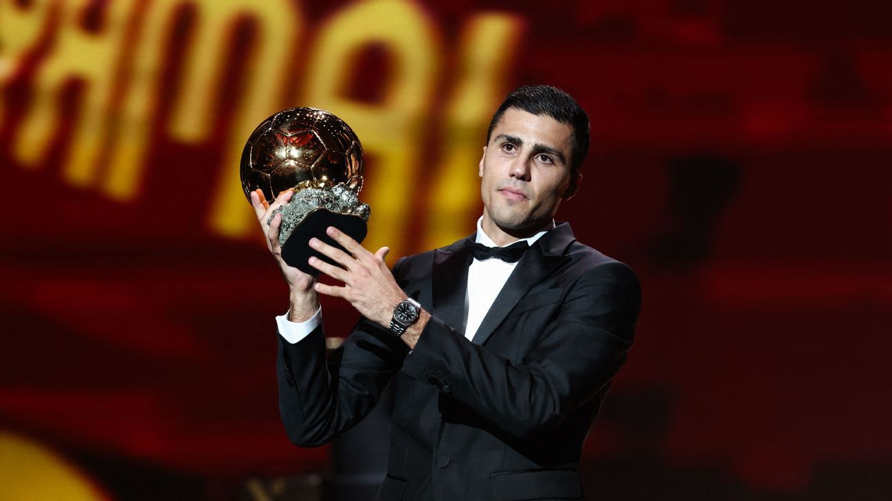 City's Rodri claims Ballon d'Or after Vini Jr. snub