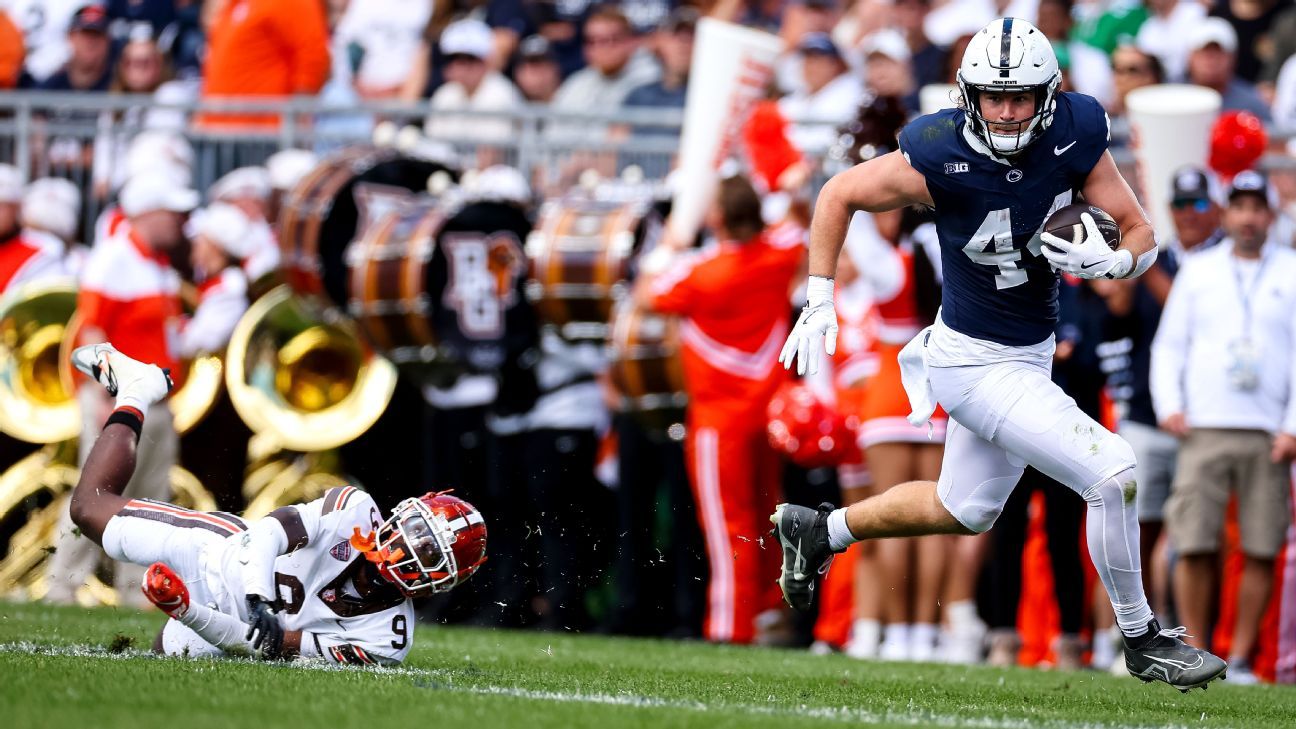 'Reminds me of Kelce': Penn State tight end Tyler Warren is the one to watch against Ohio State