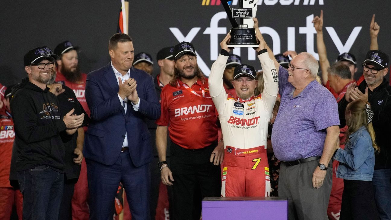 Allgaier wins first Xfinity title with dramatic rally