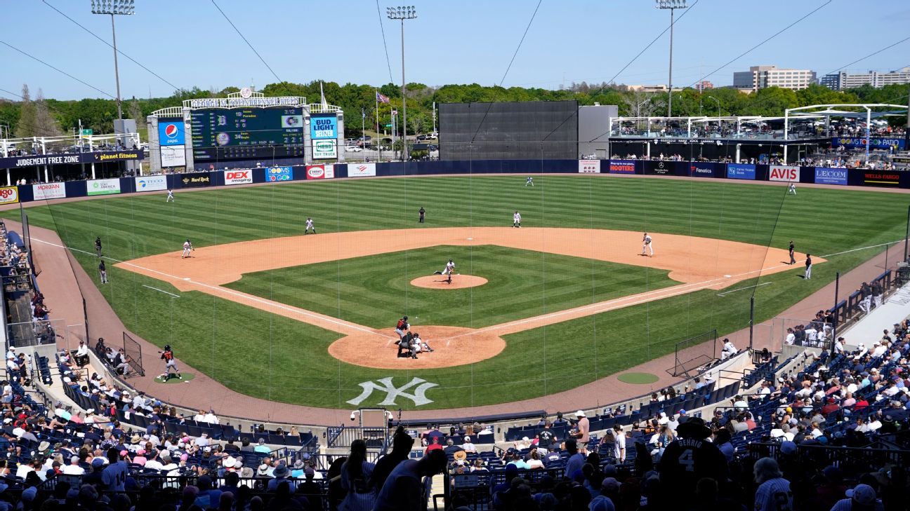 Rays to play 2025 season at Yankees' spring field