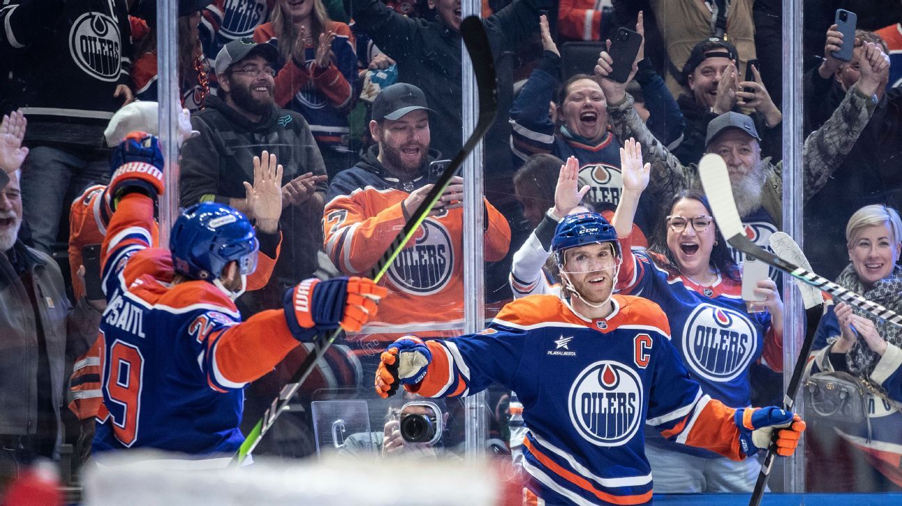 Oilers' McDavid hits 1,000-point milestone vs. Predators