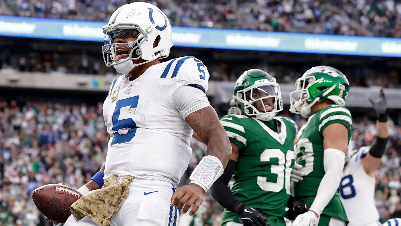 Anthony Richardson leads Colts past Jets in return to starting role - ESPN