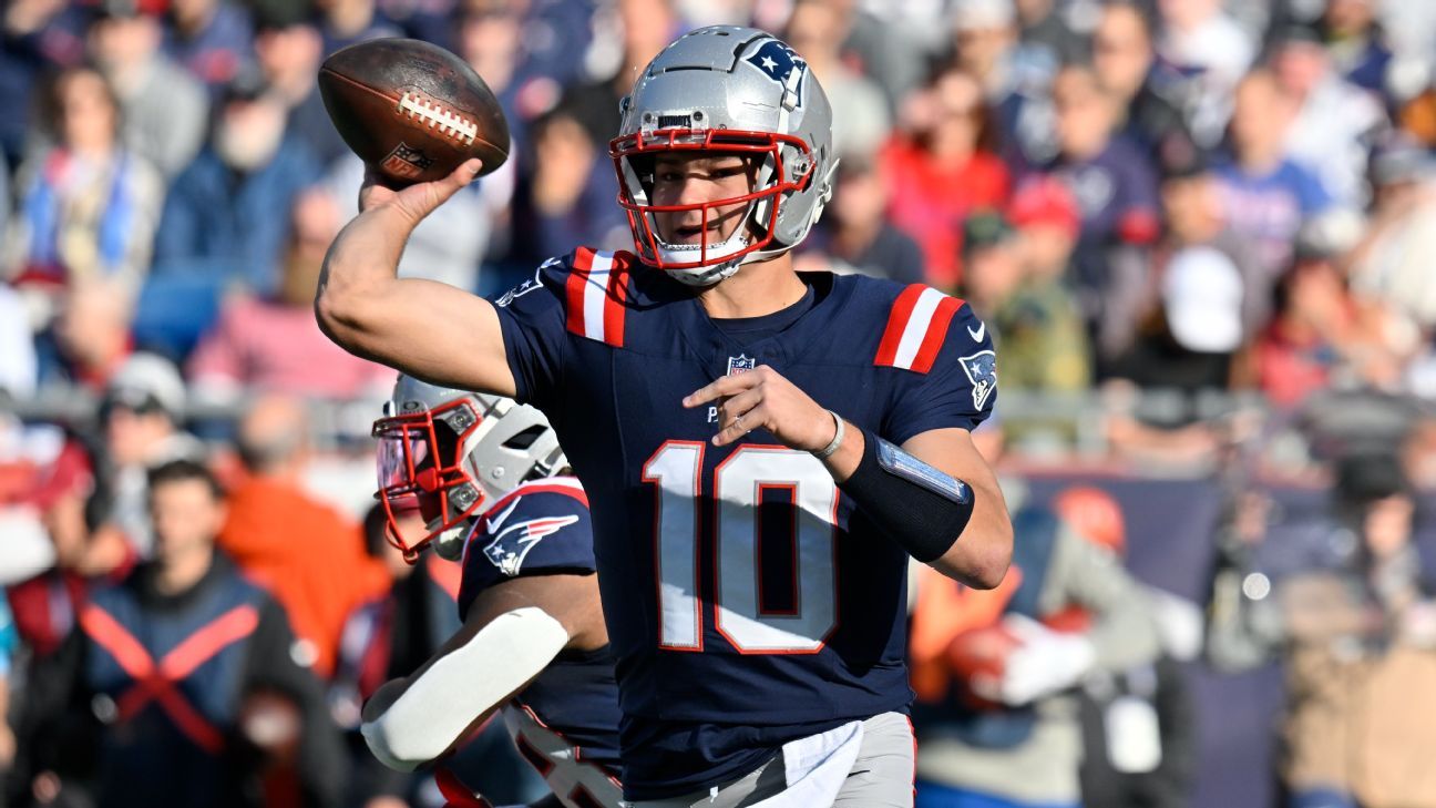 Through six starts, Patriots quarterback Drake Maye continues to impress