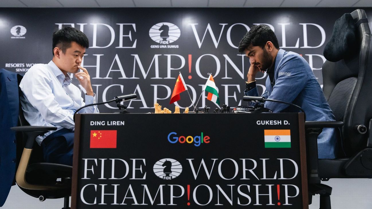 Chess World Championship: Gukesh vs Ding Liren Live updates, score, commentary, news from Game 5